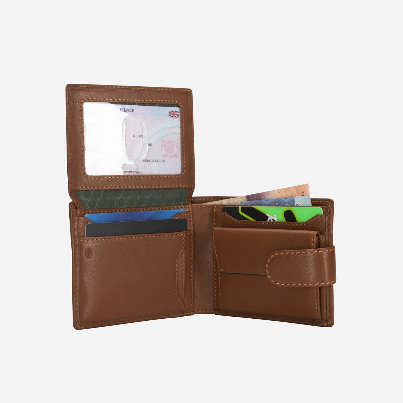 JEKYLL & HIDE OXFORD BILLFOLD WALLET WITH COIN AND TAB CLOSURE - 2791