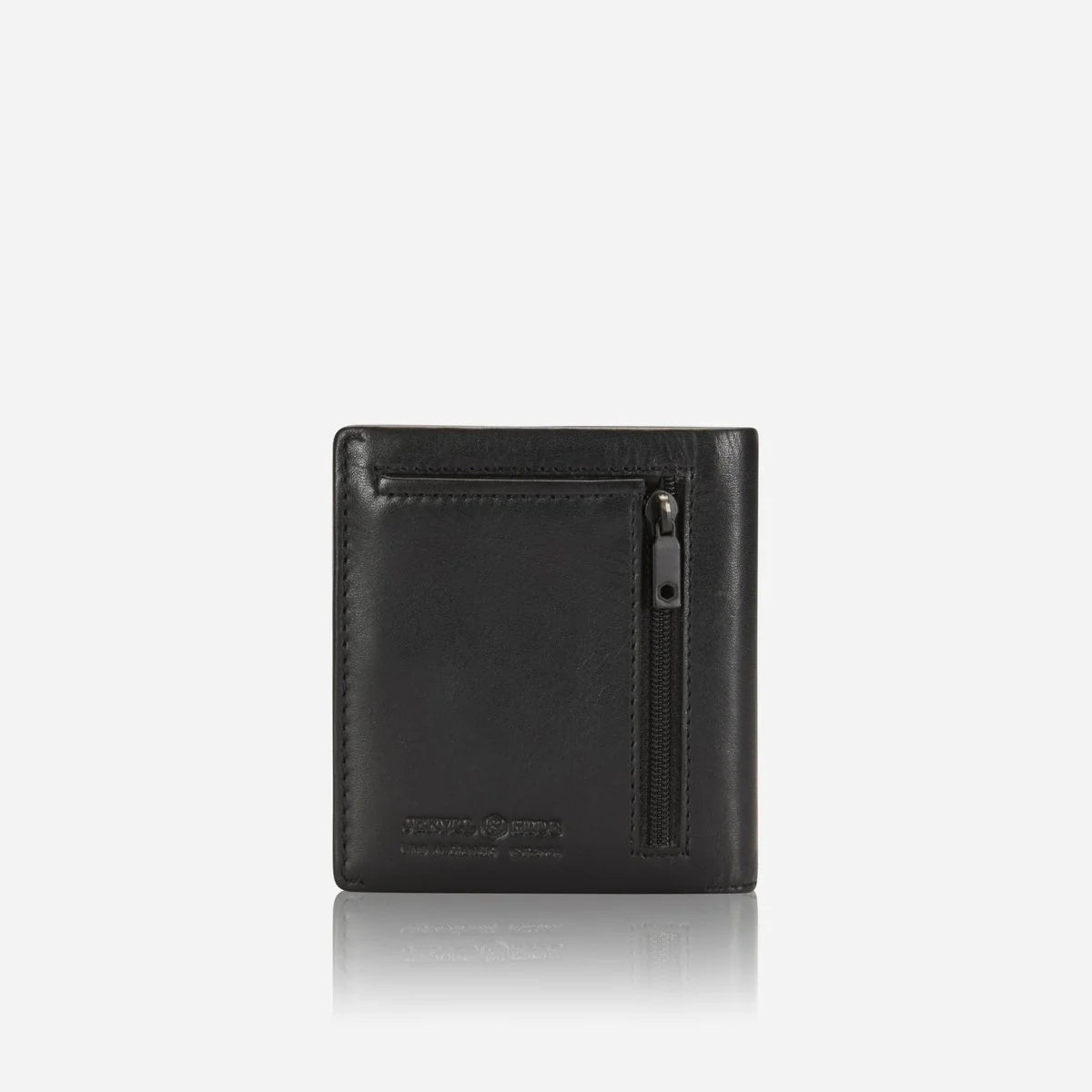 JEKYLL & HIDE MONACO SLIM BIFOLD CARD HOLDER WITH COIN, SOFT BLACK