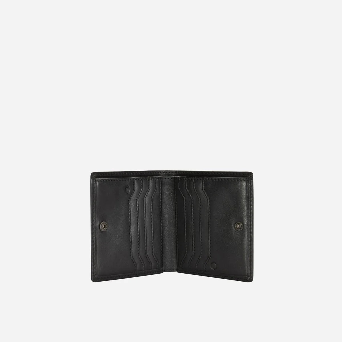 JEKYLL & HIDE MONACO SLIM BIFOLD CARD HOLDER WITH COIN, SOFT BLACK