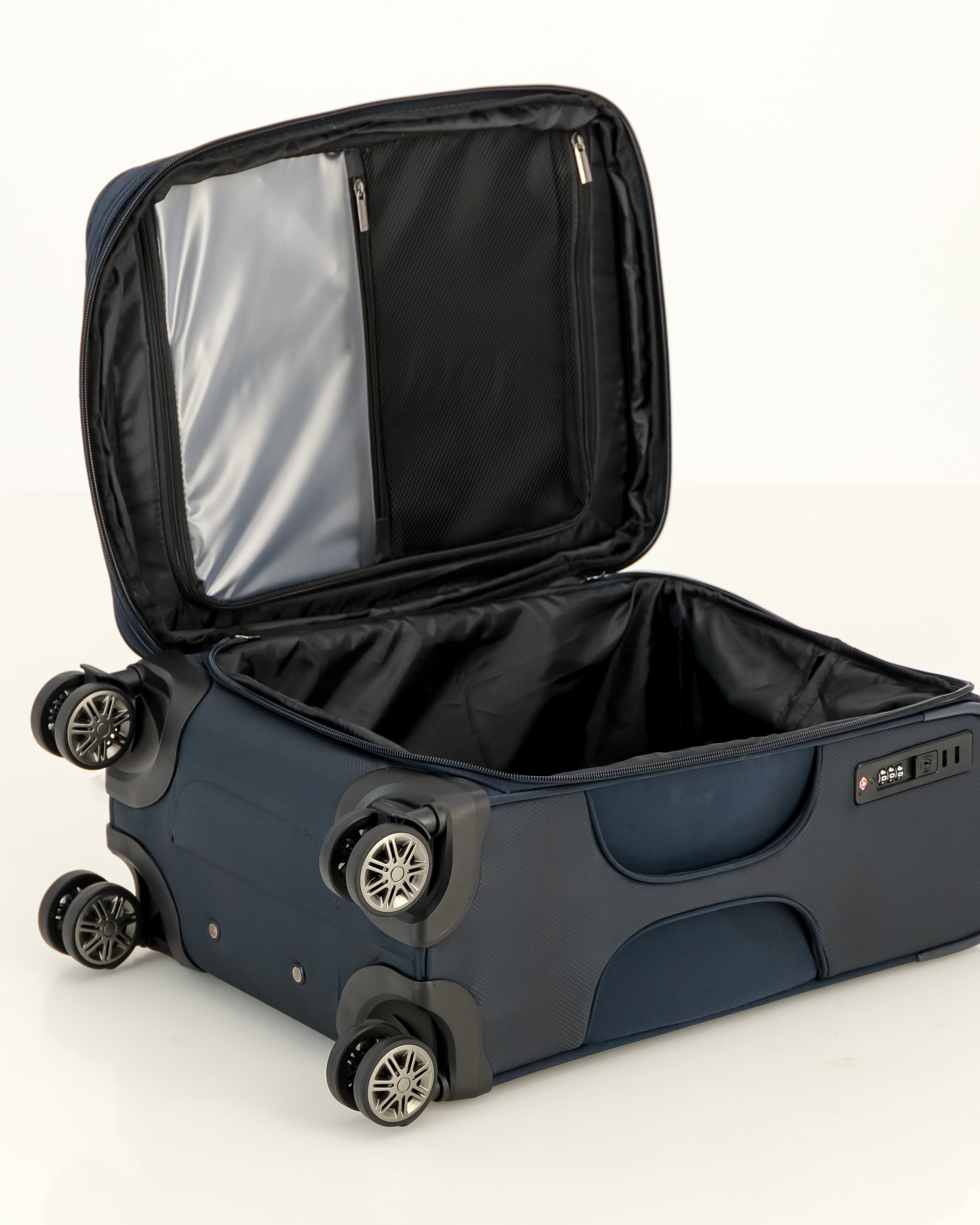 So-Fly X-Lite 3 Piece 4 Wheel Spinner Suitcase Set - Navy