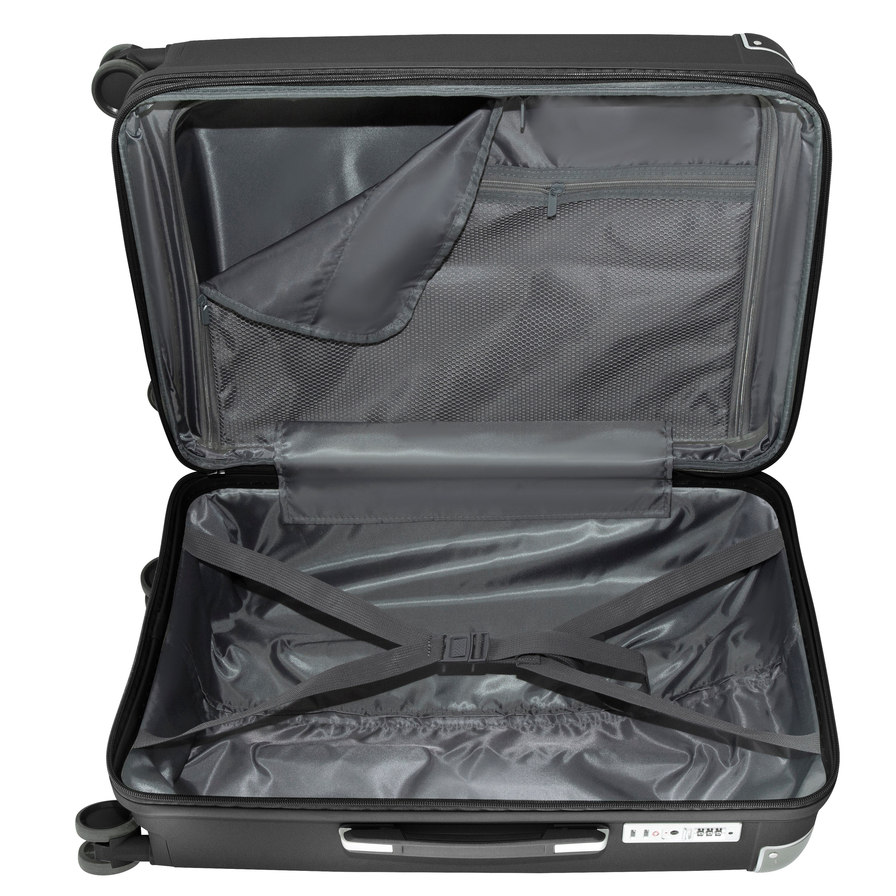 EVOLUTION SAINT LUCIA 3PC SPINNER LUGGAGE SET + MEMORY FOAM PILLOW