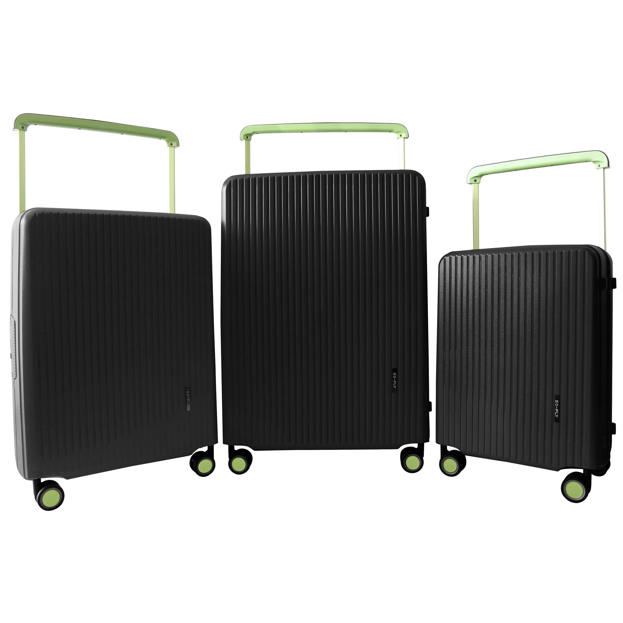 So-Fly Bubule 3 Piece - Wide Handle - Spinner - Luggage Set