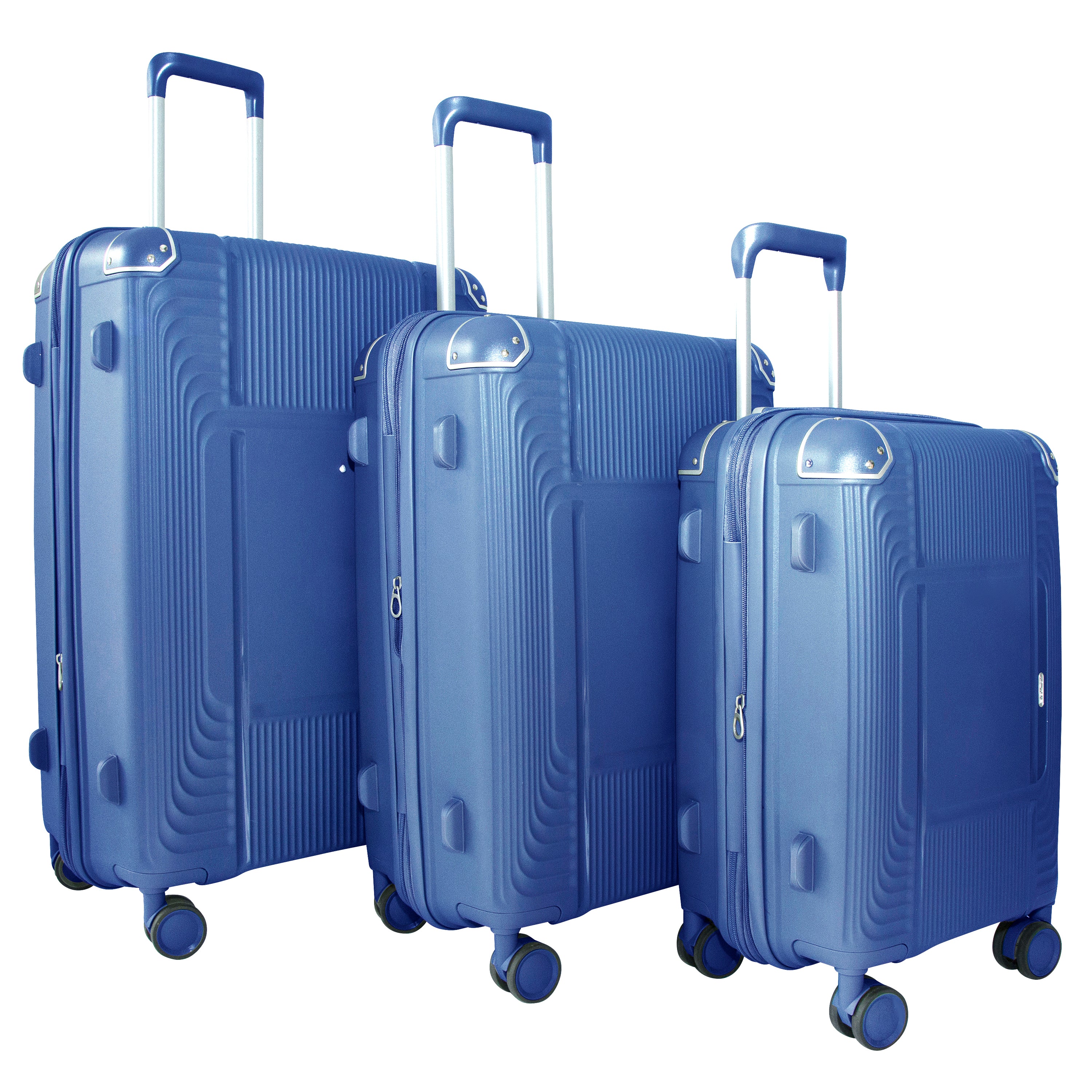 EVOLUTION SAINT LUCIA 3PC SPINNER LUGGAGE SET + MEMORY FOAM PILLOW