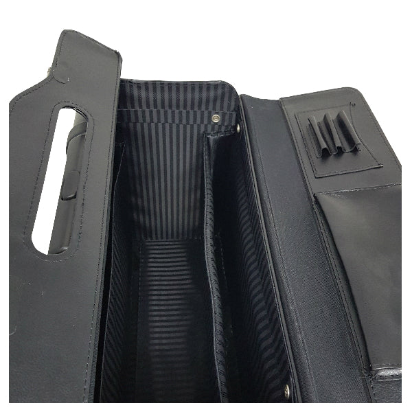 Gino De Vinci Leather Pilot Case Black