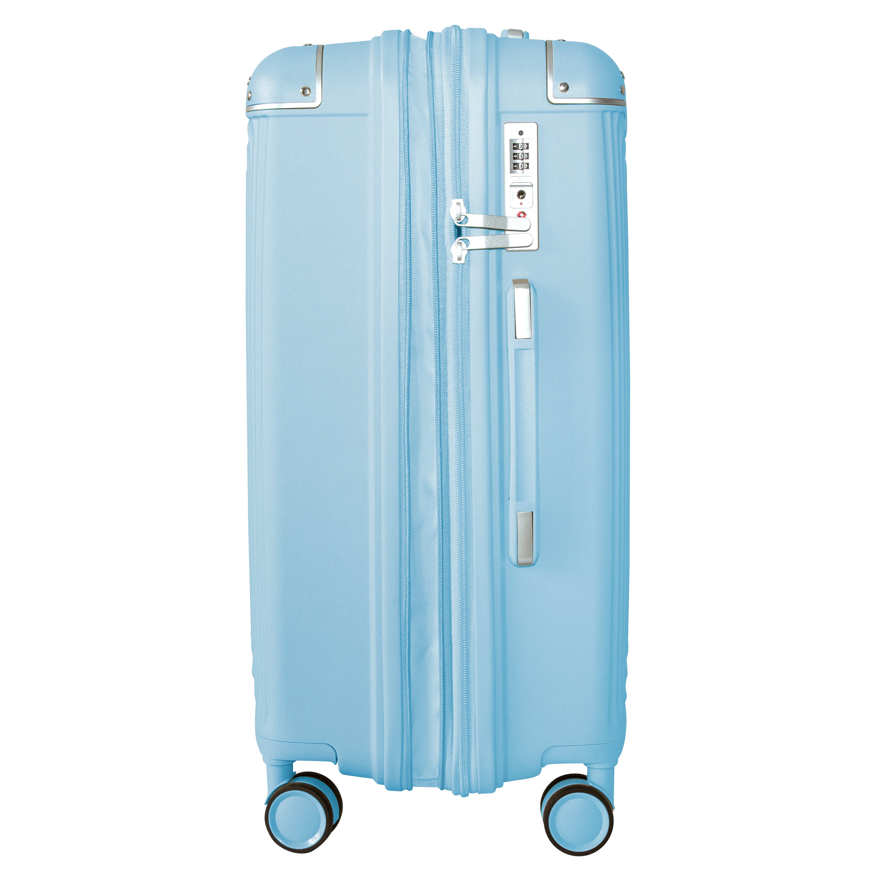 EVOLUTION SAINT LUCIA 3PC SPINNER LUGGAGE SET + MEMORY FOAM PILLOW