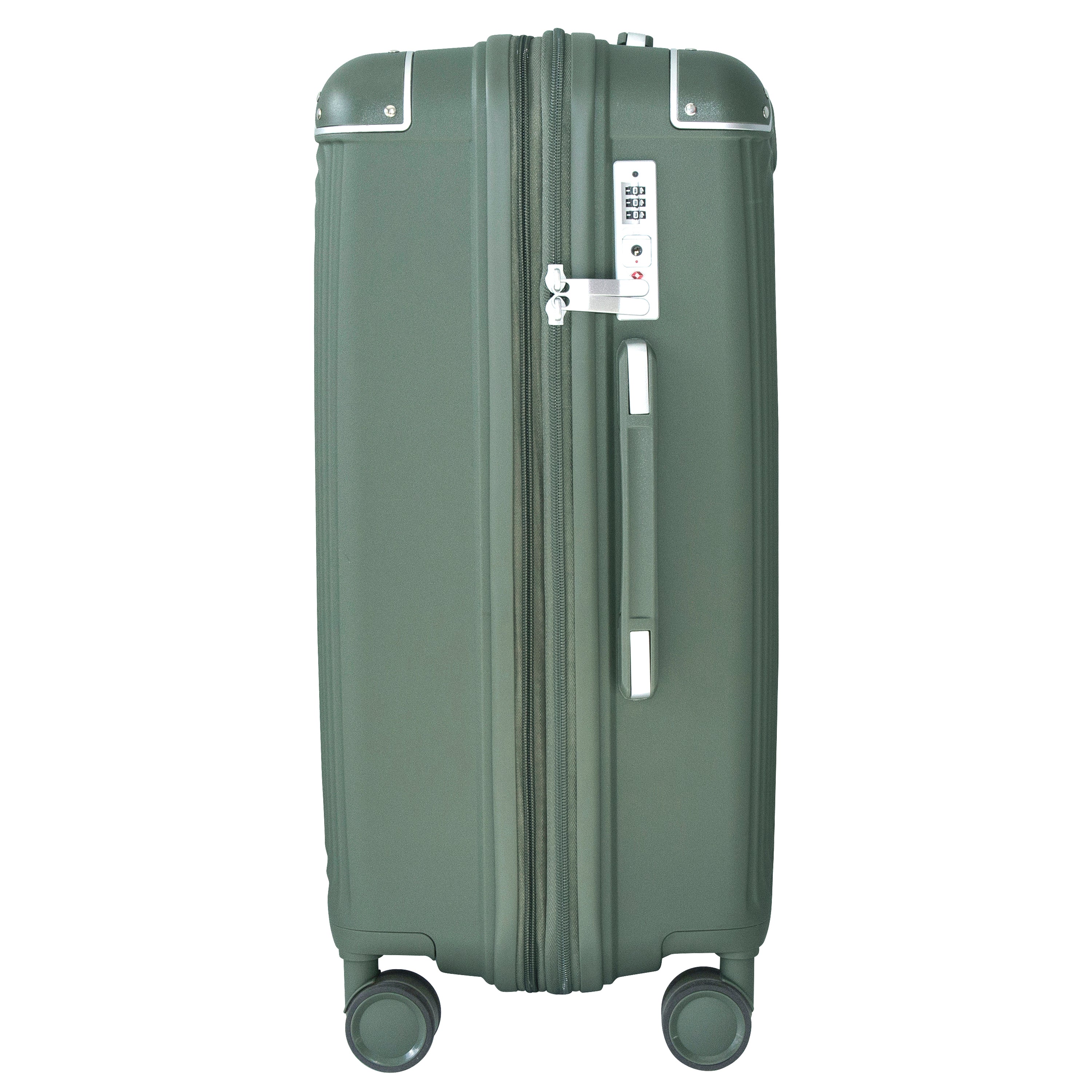 EVOLUTION SAINT LUCIA 3PC SPINNER LUGGAGE SET + MEMORY FOAM PILLOW