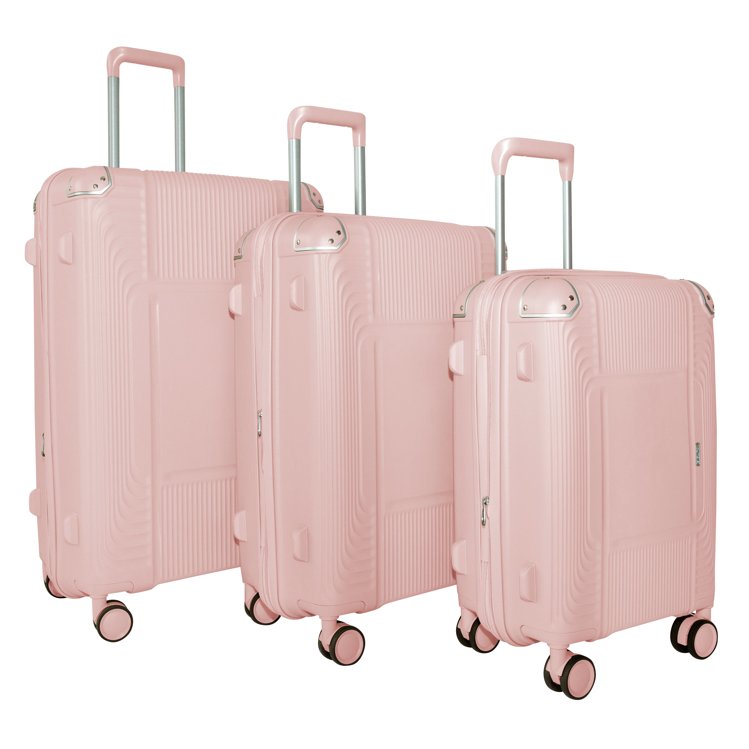 EVOLUTION SAINT LUCIA 3PC SPINNER LUGGAGE SET + MEMORY FOAM PILLOW