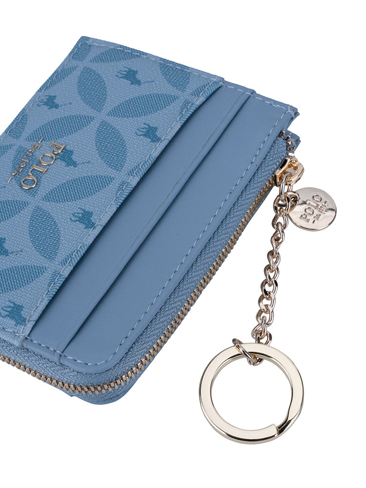 Polo Stanford L-Zip Card Holder with Key Ring