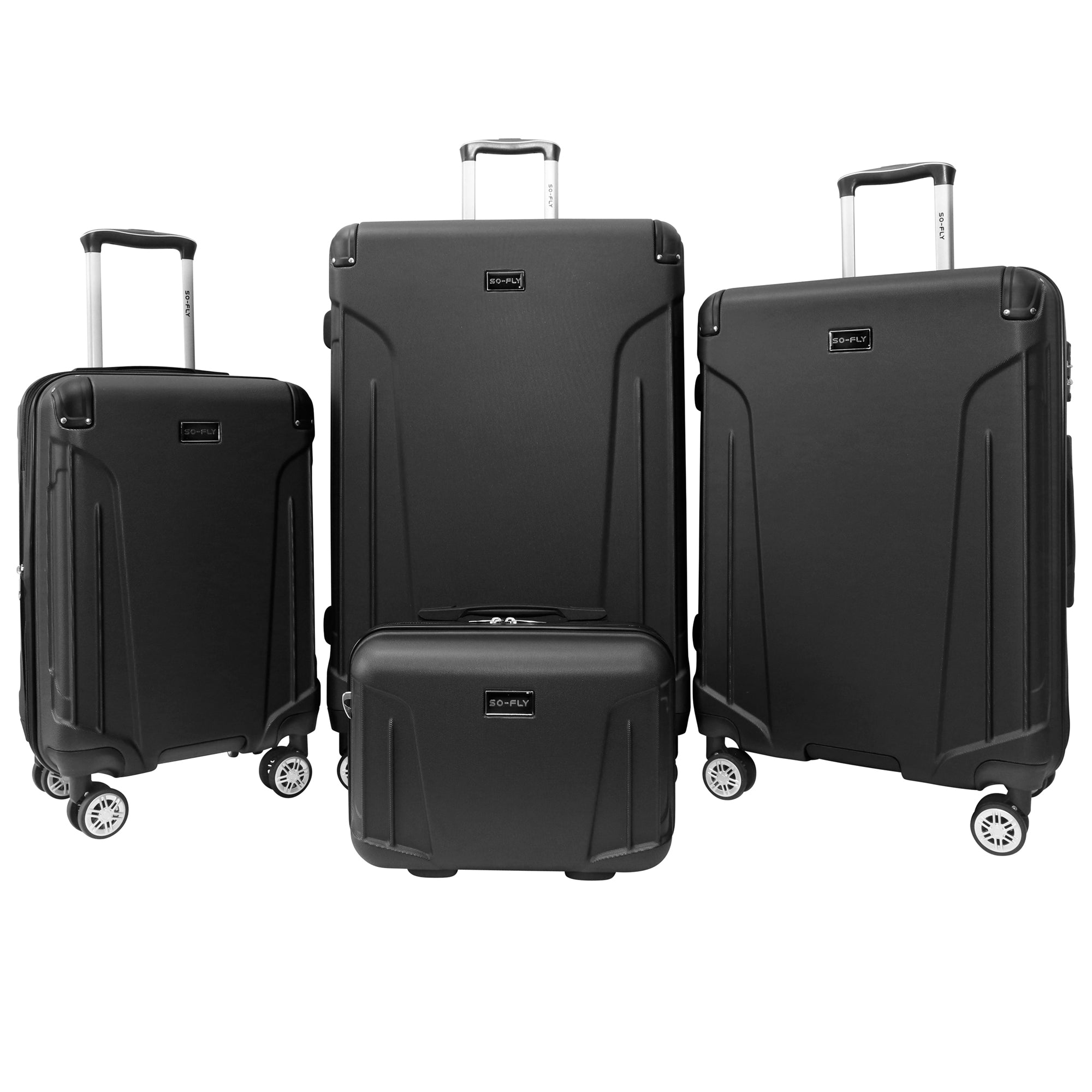 So-Fly Vault 4 Piece Spinner Luggage Set + 1 LUGGAGE PROTECTOR