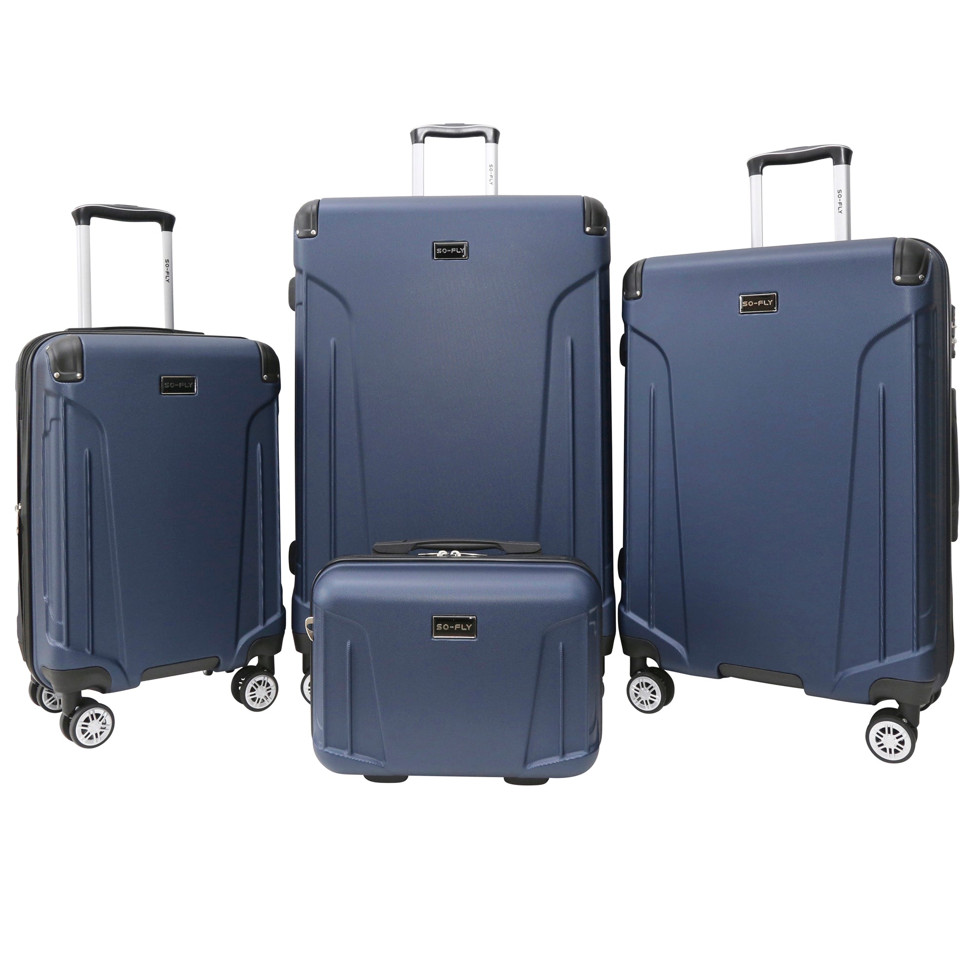 So-Fly Vault 4 Piece Spinner Luggage Set + 1 LUGGAGE PROTECTOR