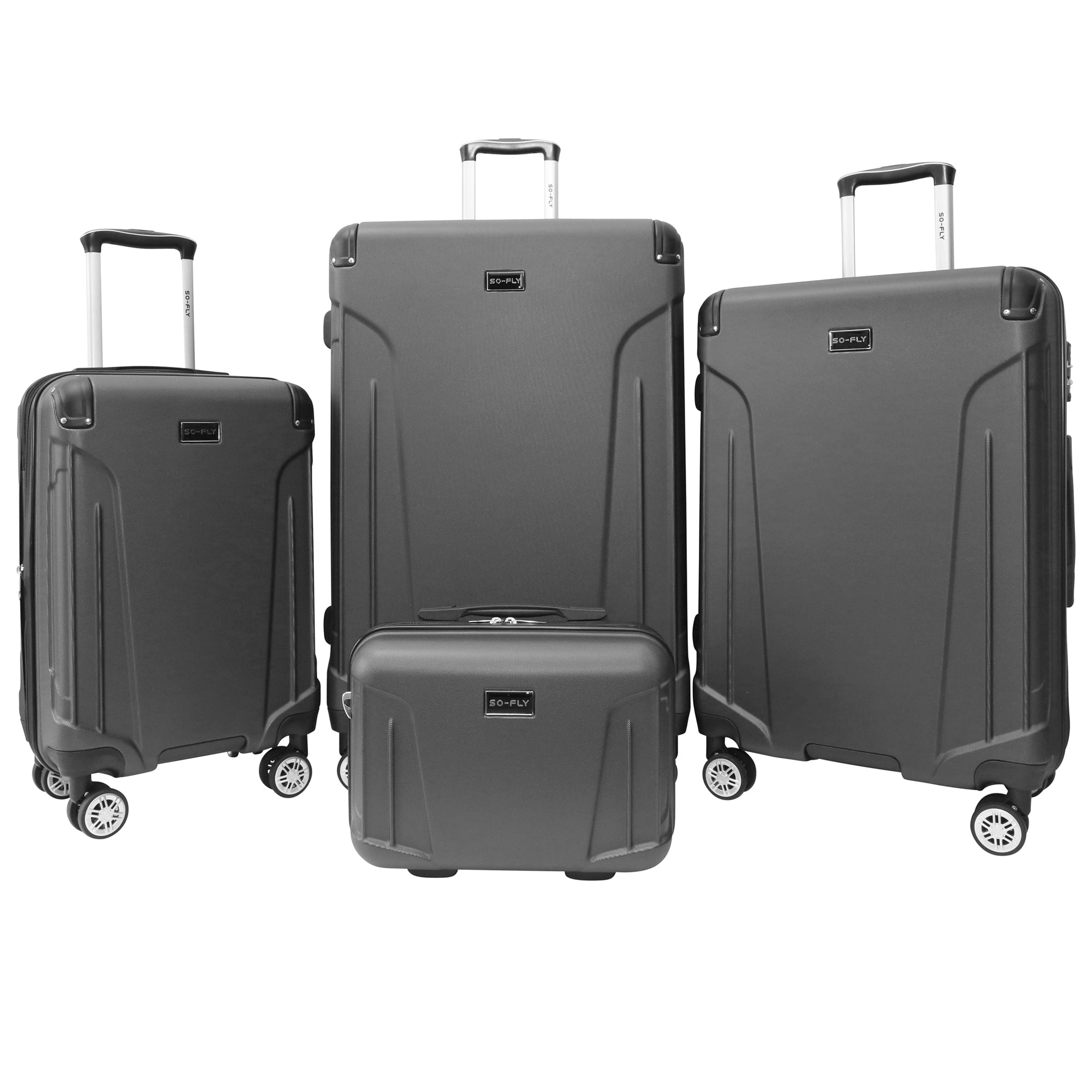 So-Fly Vault 4 Piece Spinner Luggage Set + 1 LUGGAGE PROTECTOR