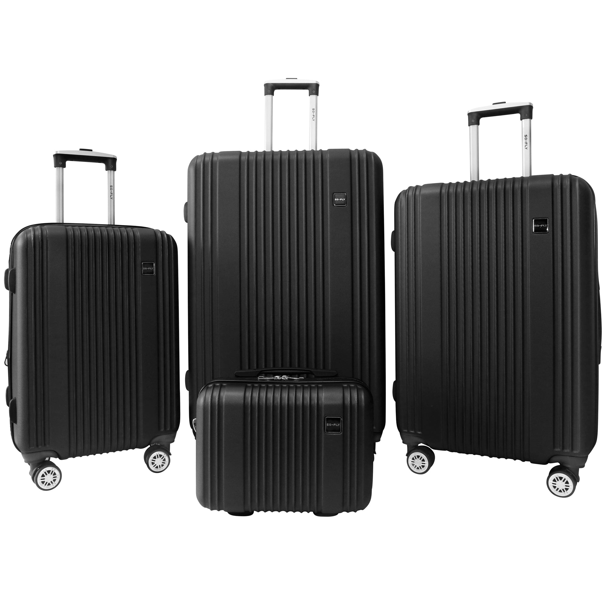 So-Fly Target 4 Piece Spinner Luggage Set + 1 LUGGAGE PROTECTOR