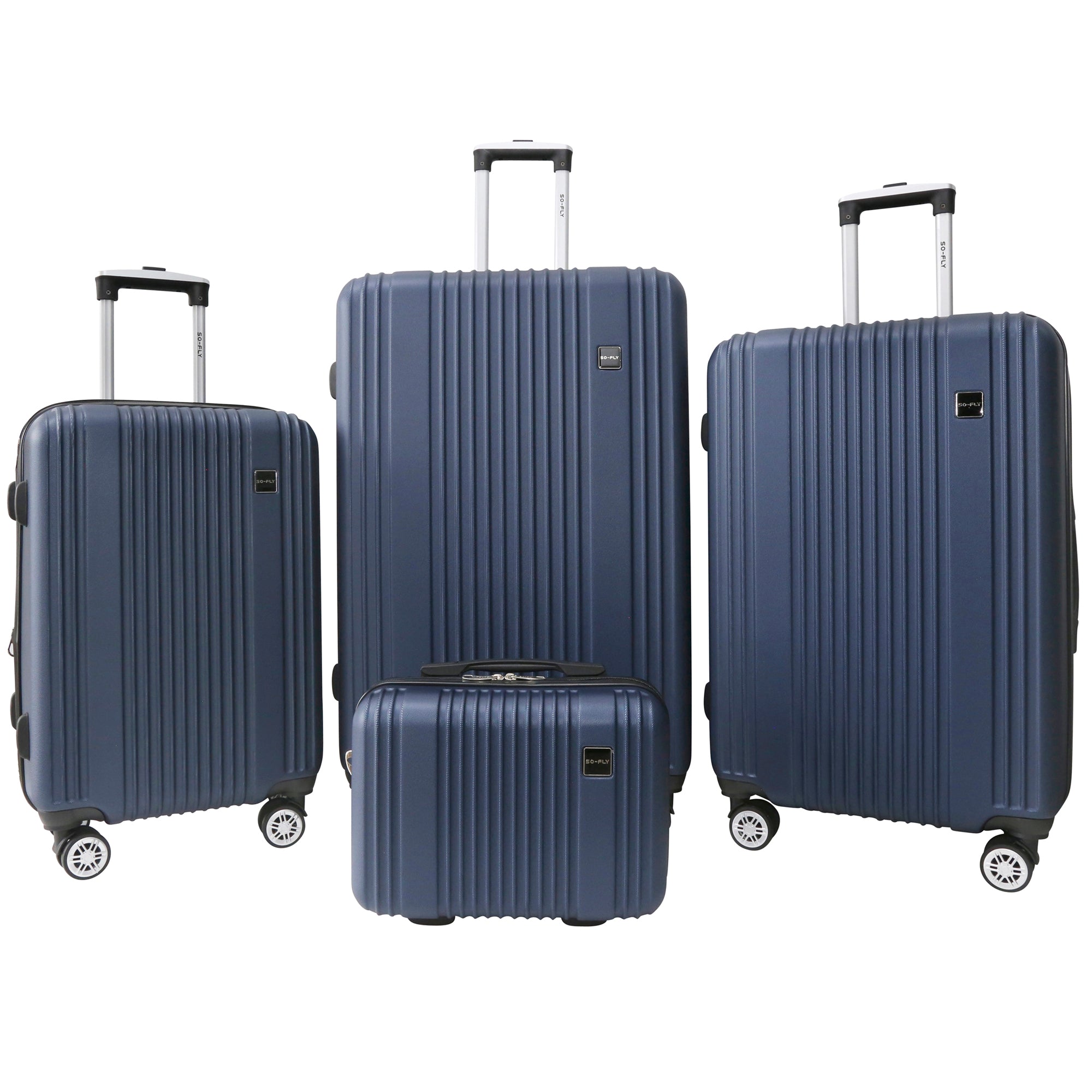 So-Fly Target 4 Piece Spinner Luggage Set + 1 LUGGAGE PROTECTOR