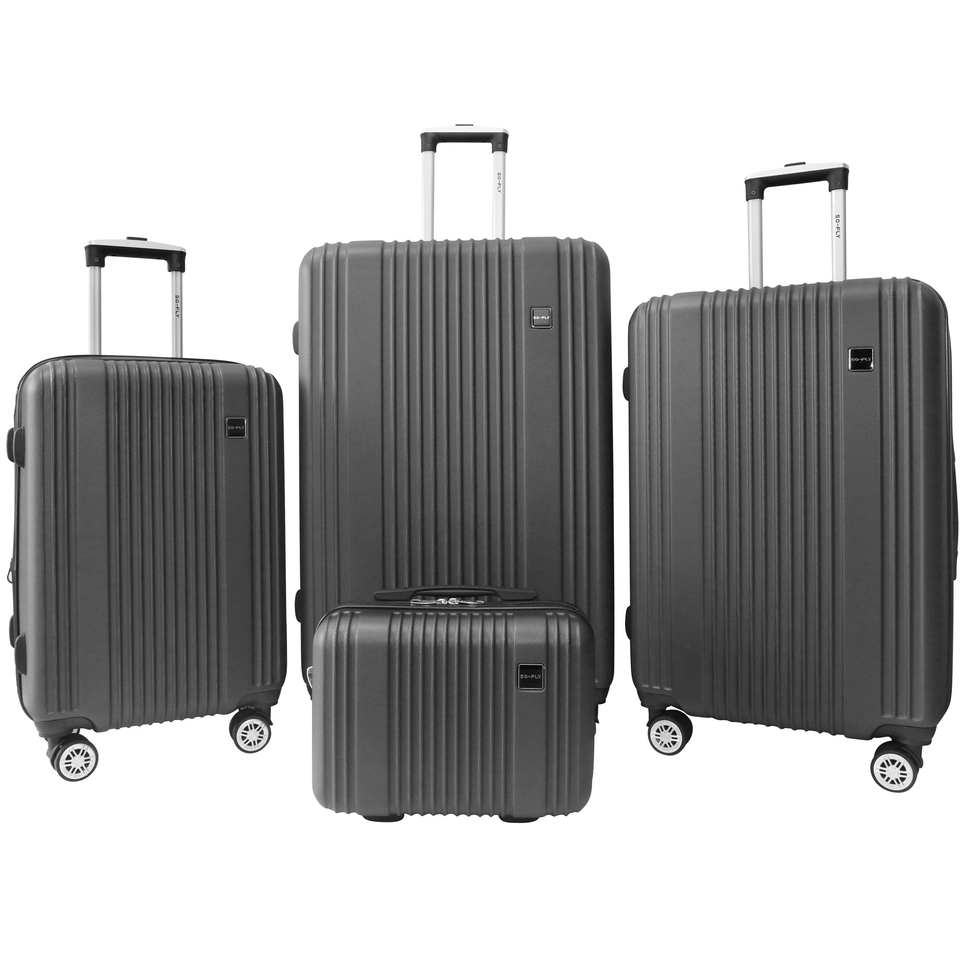 So-Fly Target 4 Piece Spinner Luggage Set + 1 LUGGAGE PROTECTOR