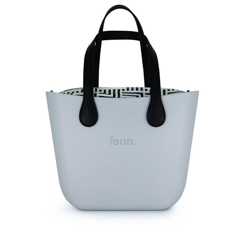Fenn Original Collection – Blue – Pattern Inner – Sliver Zip – Black Flat Handle