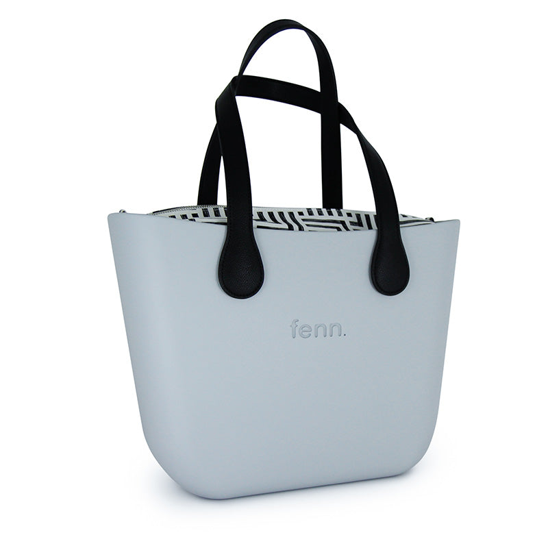 Fenn Original Collection – Blue – Pattern Inner – Sliver Zip – Black Flat Handle