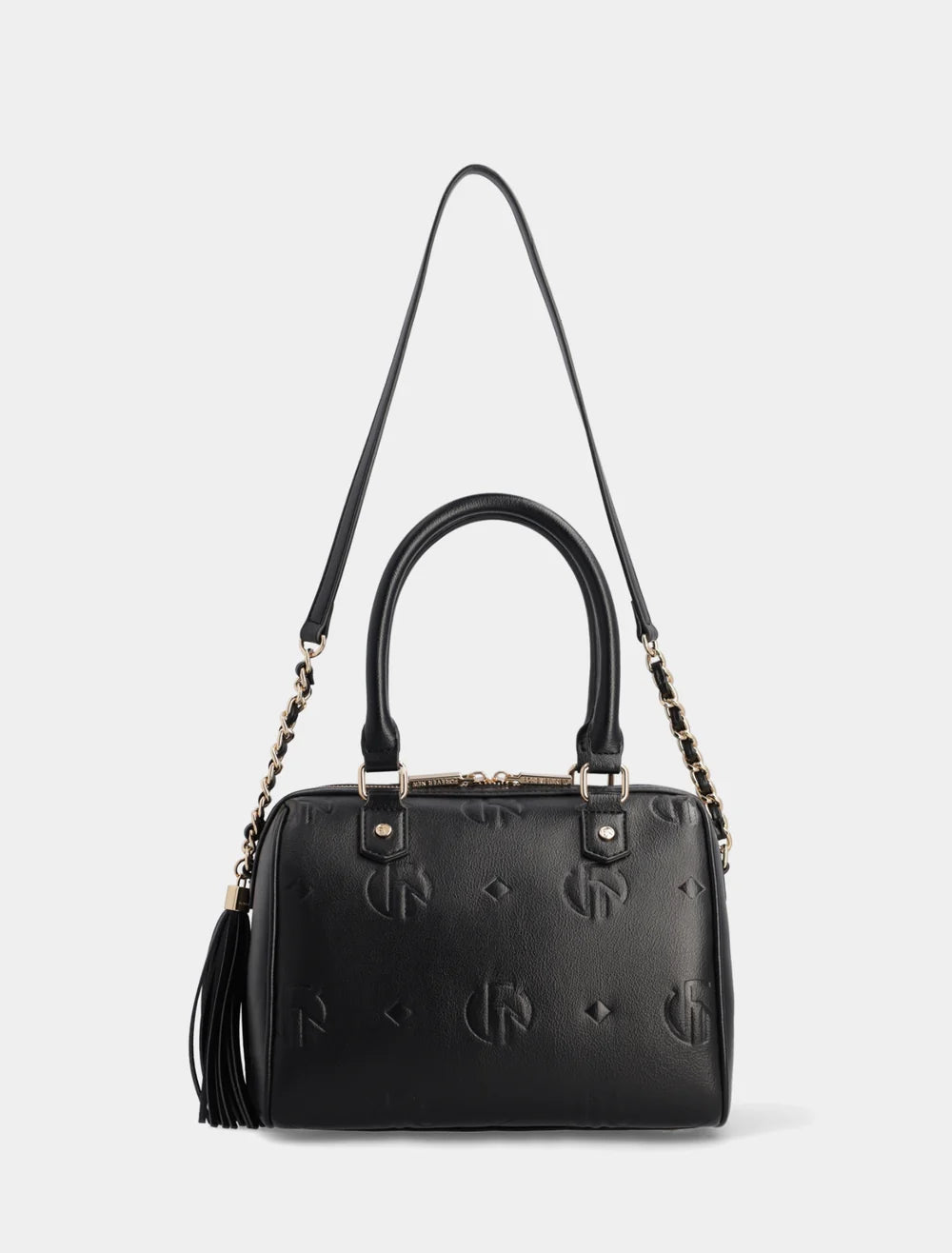 Forever New Rosie Embossed Print Barrel Bag