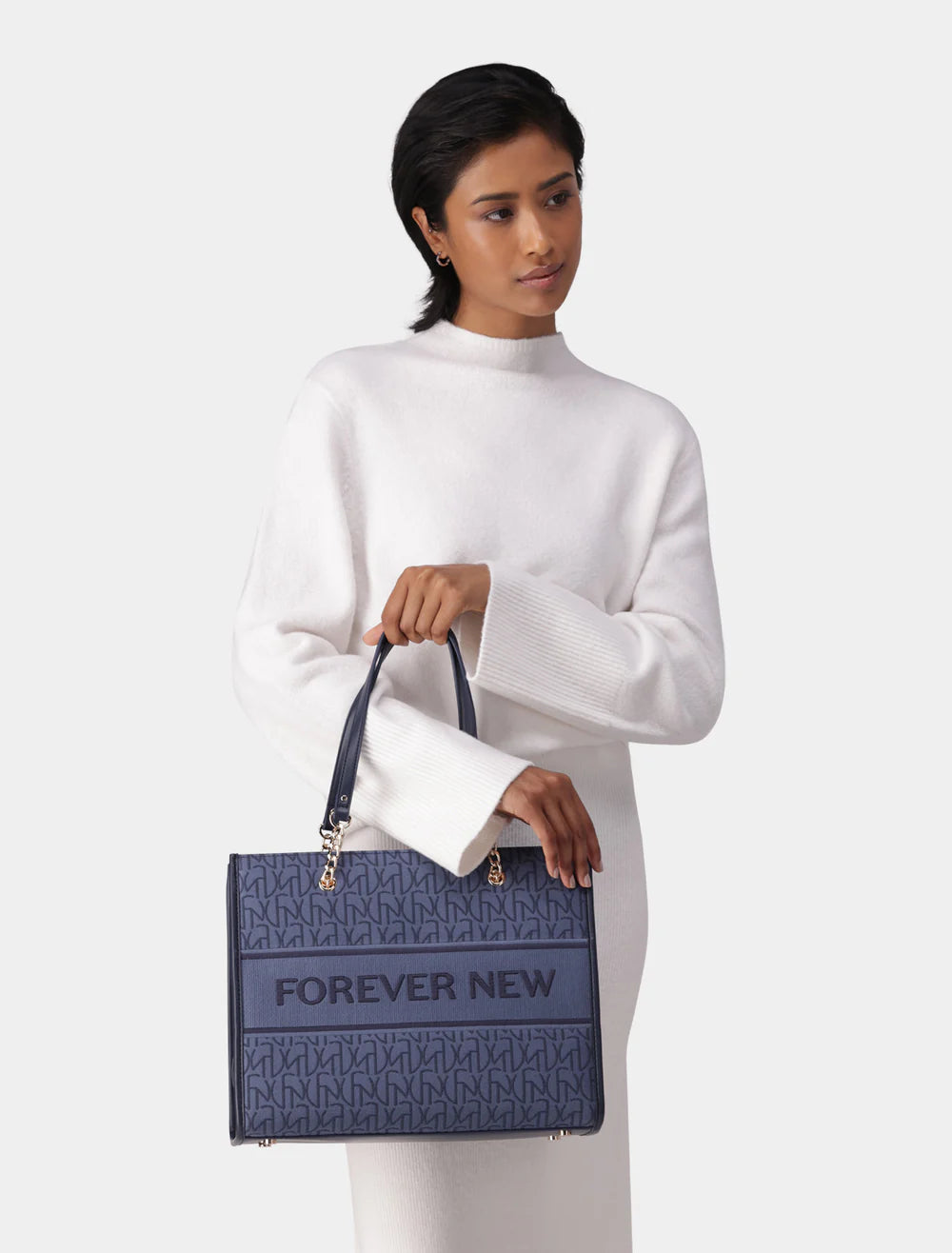 Forever New Harper Jaquard Shopper Bag