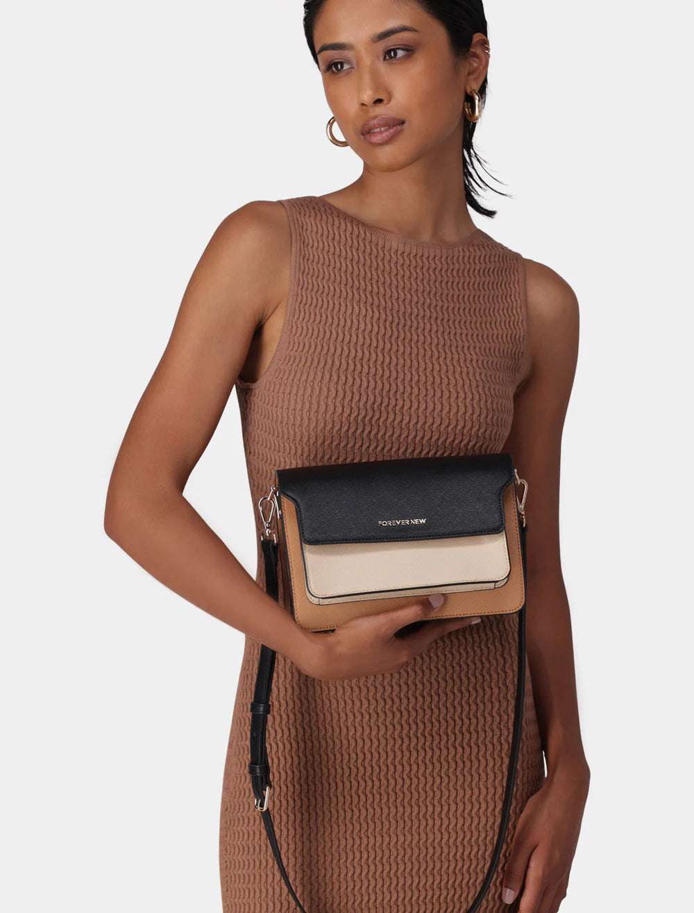 Forever New Bailey Colourblock Boxy Crossbody Bag