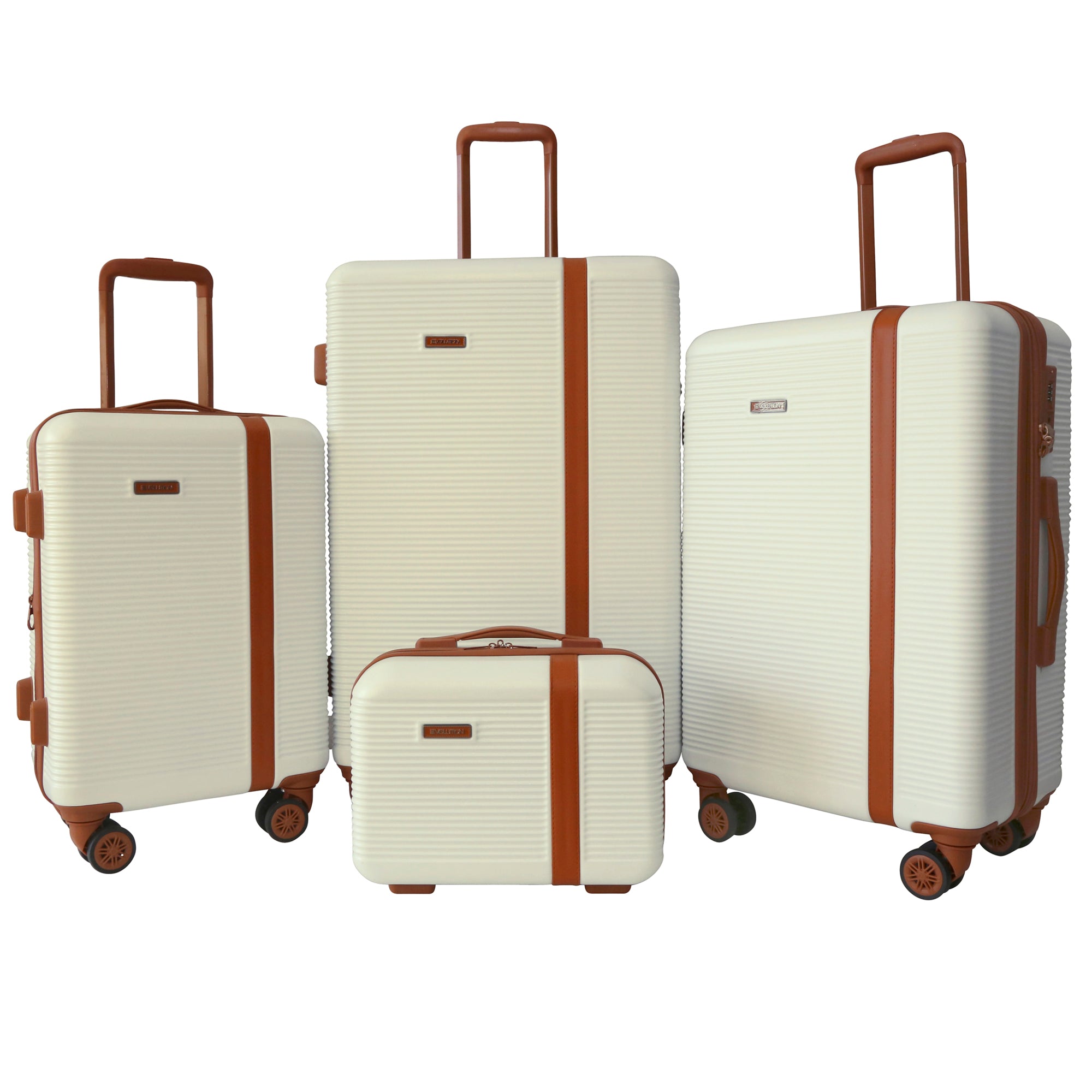 EVOLUTION HYDE PARK 4PC SPINNER LUGGAGE SET + 2 LUGGAGE PROTECTORS