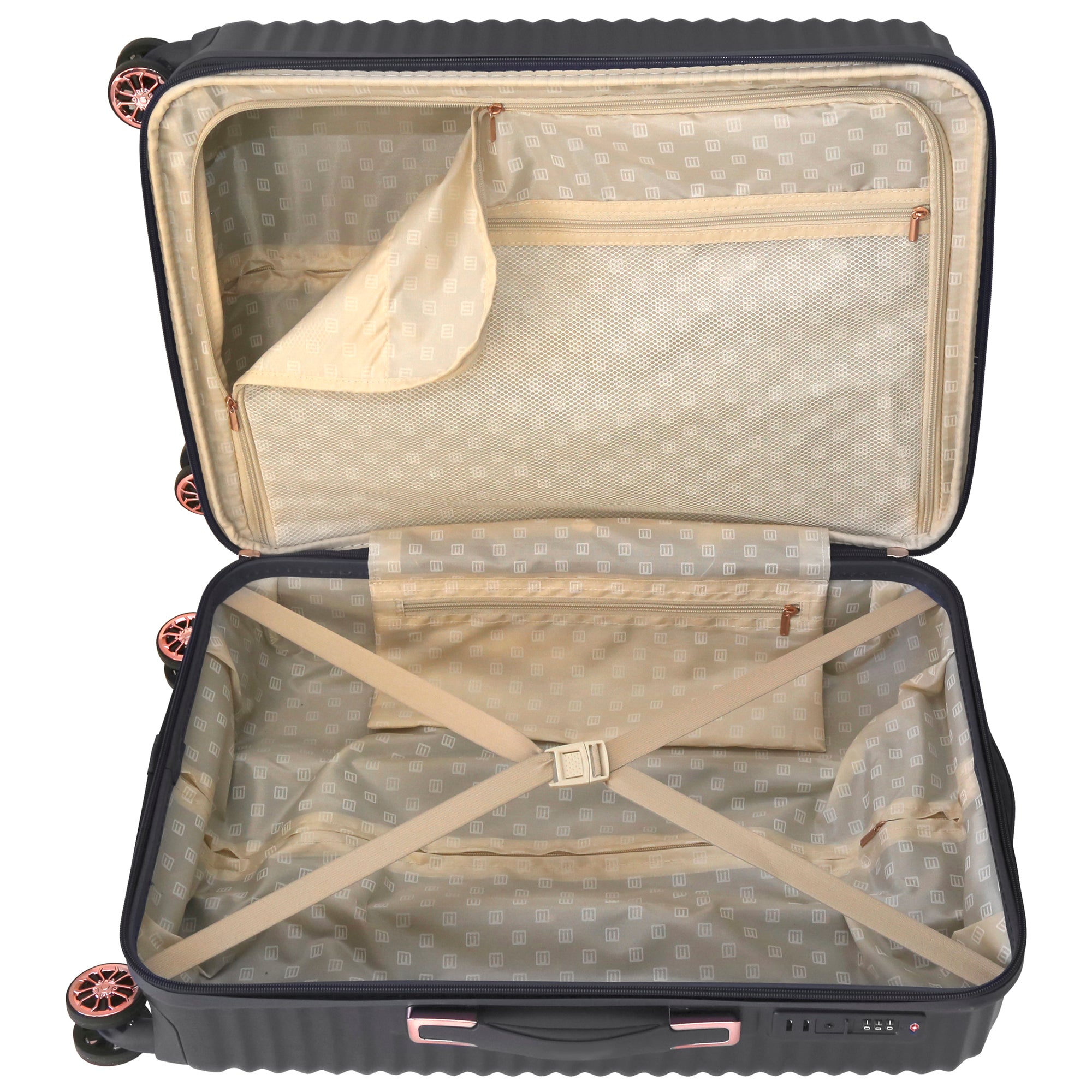 EVOLUTION KIRSTENBOSCH 4PC SPINNER LUGGAGE SET  + 2 FREE LUGGAGE PROTECTORS