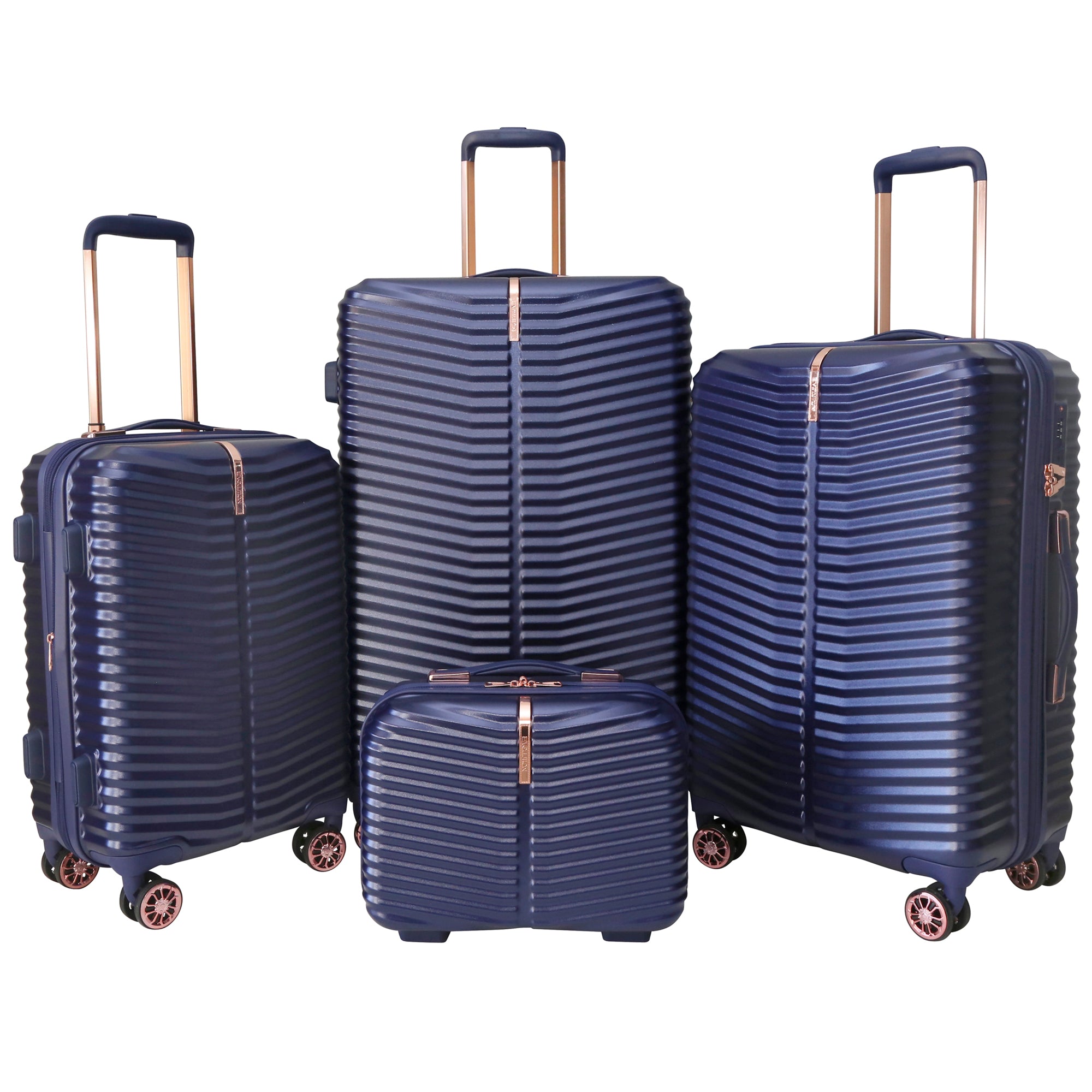 EVOLUTION KIRSTENBOSCH 4PC SPINNER LUGGAGE SET  + 2 FREE LUGGAGE PROTECTORS