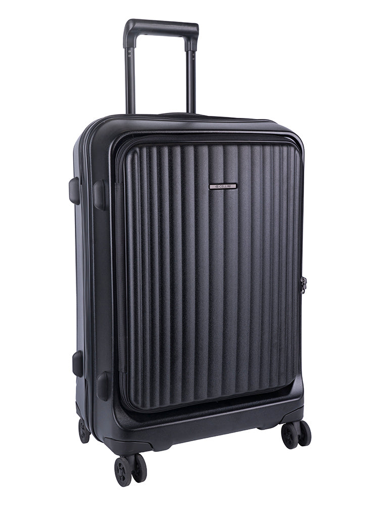 Cellini Tri Pak Medium 4 Wheel Trolley Case Includes 1 Lrg & 1 Med Packing Cube