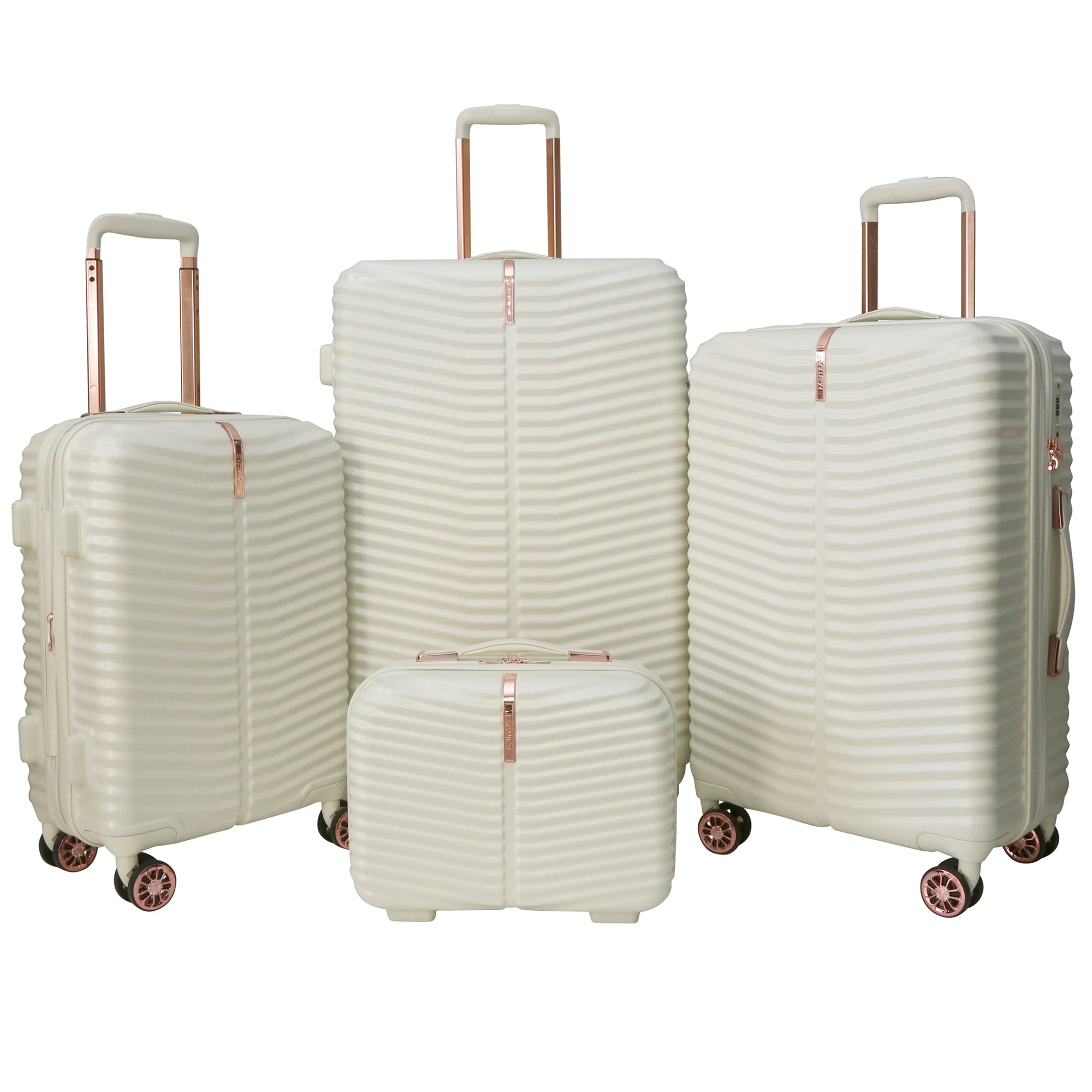 EVOLUTION KIRSTENBOSCH 4PC SPINNER LUGGAGE SET  + 2 FREE LUGGAGE PROTECTORS