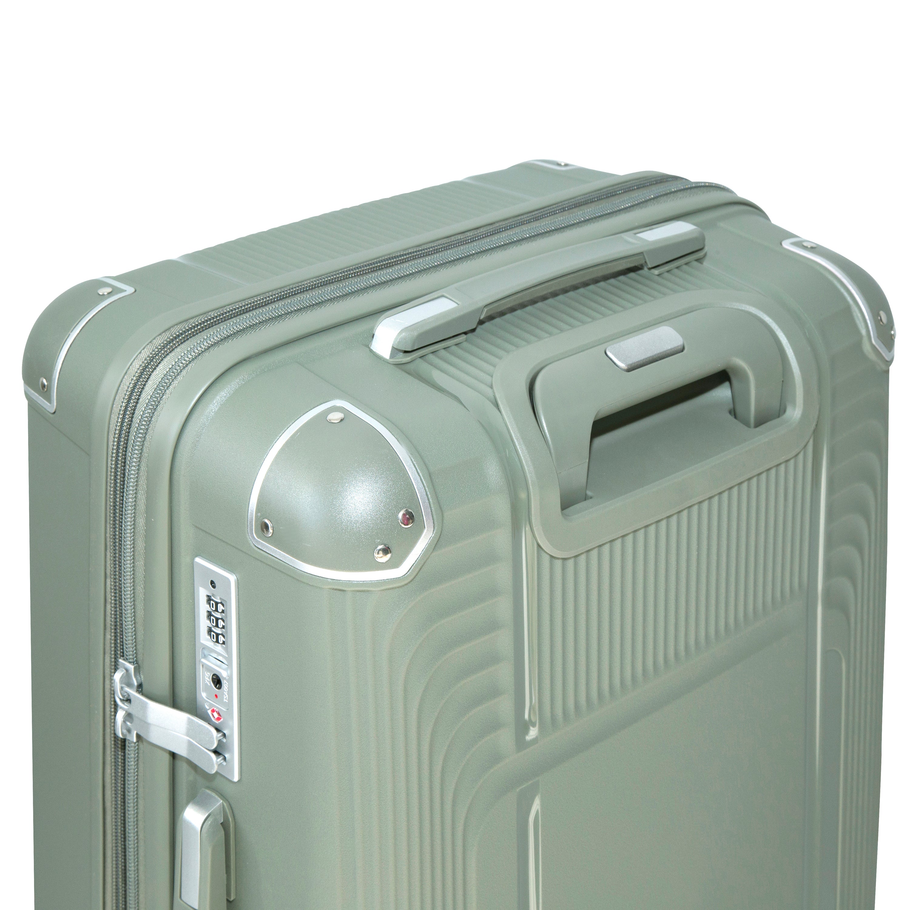 EVOLUTION SAINT LUCIA 3PC SPINNER LUGGAGE SET + MEMORY FOAM PILLOW