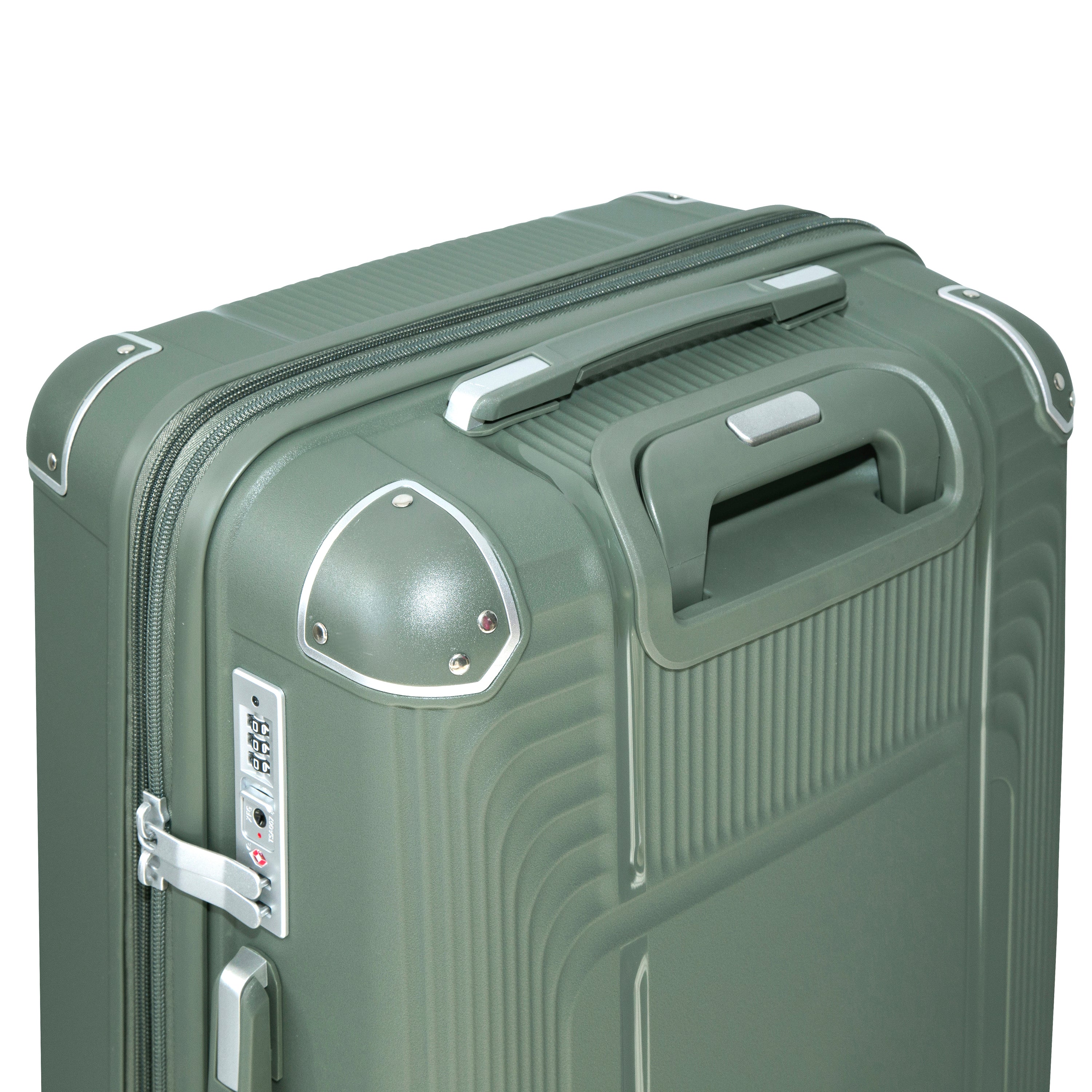EVOLUTION SAINT LUCIA 3PC SPINNER LUGGAGE SET + MEMORY FOAM PILLOW