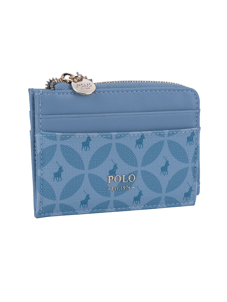 Polo Stanford L-Zip Card Holder with Key Ring