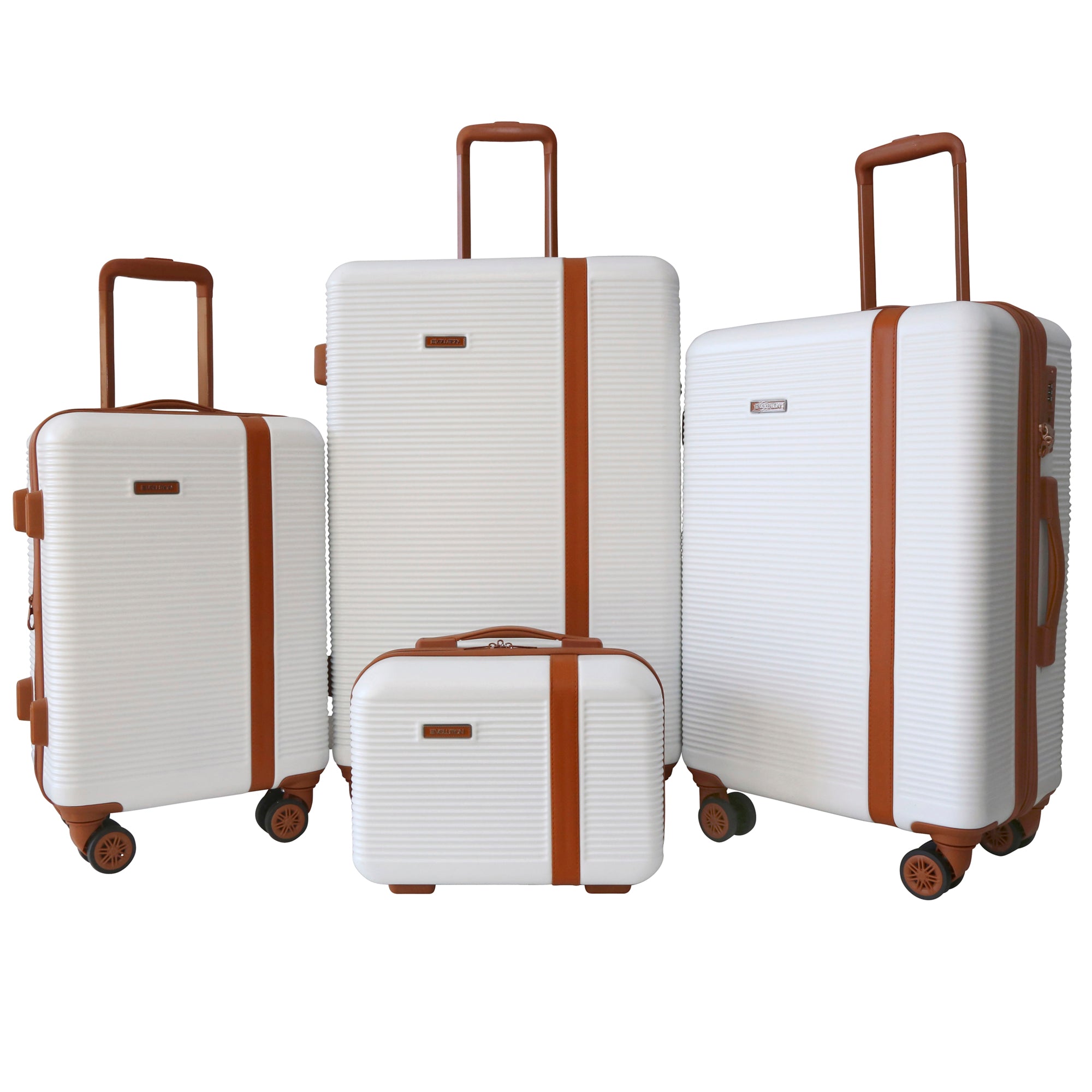 EVOLUTION HYDE PARK 4PC SPINNER LUGGAGE SET + 2 LUGGAGE PROTECTORS